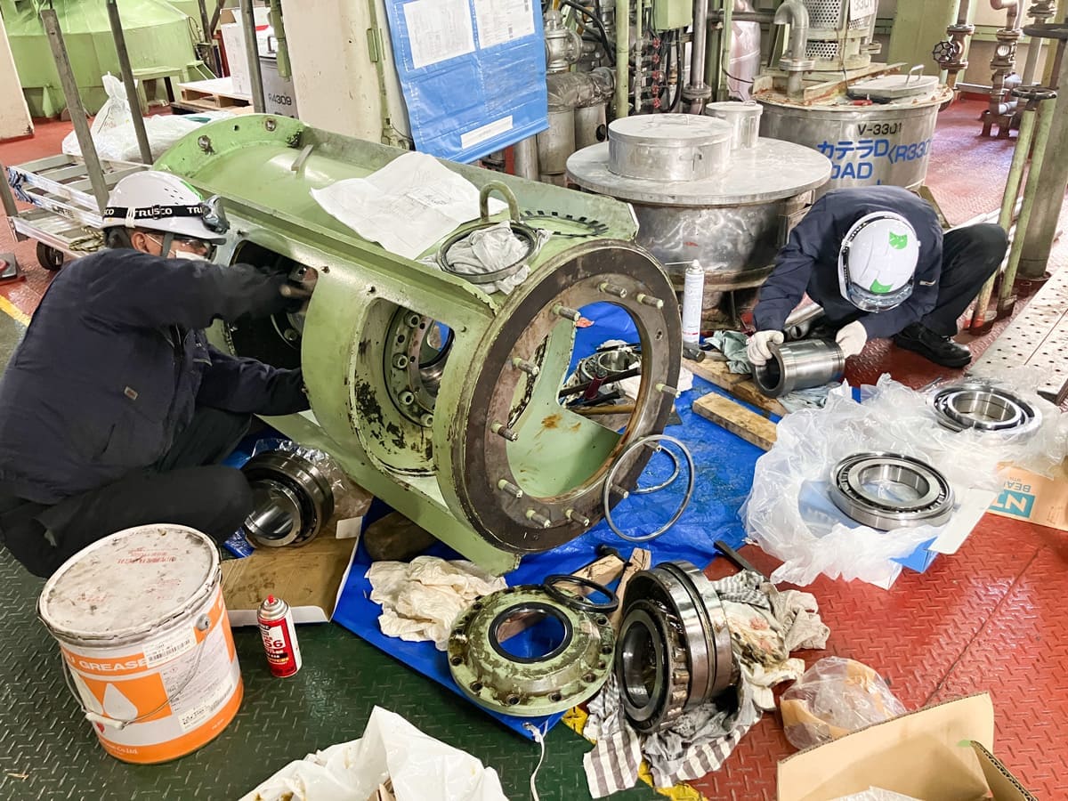 攪拌機ポンプメンテナンス